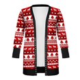 thumbnail image 2 of Women Christmas Long-Sleeved Cardigan Mid-Length Outwears, 2 of 5