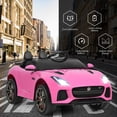 thumbnail image 4 of Costway 12V Jaguar F-Type SVR Licensed Kids Ride On Car w/ MP3 & Lights Pink, 4 of 10