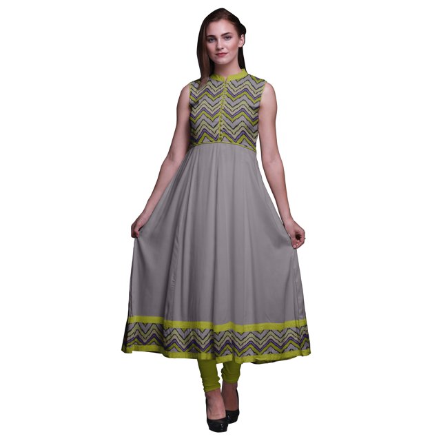 Bimba Robe à Manches Retroussables Imprimée Ikat pour Femmes, Col Mandarin, Chemise Boutonnée - X-Grand