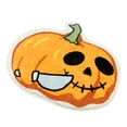 thumbnail image 1 of Halloween Pumpkin Bath Mat Non Funny Cute Microfiber Washable Absorbent Carpet Autumn Home Decoration Bathroom Shower Tub Rug, 1 of 6