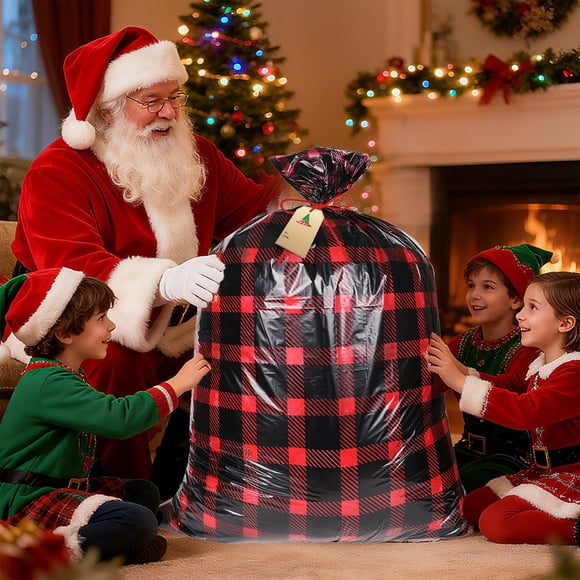 Kadlawus Under $5 ! Oversized Christmas Gift Bags for Wedding Packaging Birthday Party Supplies Large Present Wrapping Festive Celebration Season Decor