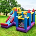 thumbnail image 2 of Costway 5-In-1 Inflatable Bounce Castle with Basketball Rim & Climbing Wall w/ 735W Blower, 2 of 8