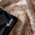 thumbnail image 2 of Bare Home Faux Fur Blanket - 47" x 60" - Ultra Soft Fleece - Throw, Variegated Chestnut, 2 of 5
