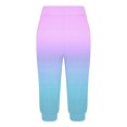 thumbnail image 4 of Yuyuzo Womens Capri Pants High Waisted Drawstring Sweatpants Running Gym Cropped Trousers with Pockets, 4 of 6