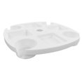 thumbnail image 4 of Plateau de Table pour Parasol Rond, Plateau de Table pour Parasol de Plage avec Porte-Gobelet, Artisanat Exceptionnel, 4 of 8