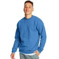 thumbnail image 1 of Hanes Mens EcoSmart Fleece Crewneck Sweatshirt, 3XL, Denim Blue, 1 of 1