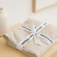 thumbnail image 4 of Q VITA Linen Tencel Sheet Set, Queen, 4-Piece Bedding for Adults – Oatmeal, Enzyme Washed, 14" Deep Pocket, OEKO-TEX Certified, Designed in Canada, 4 of 7