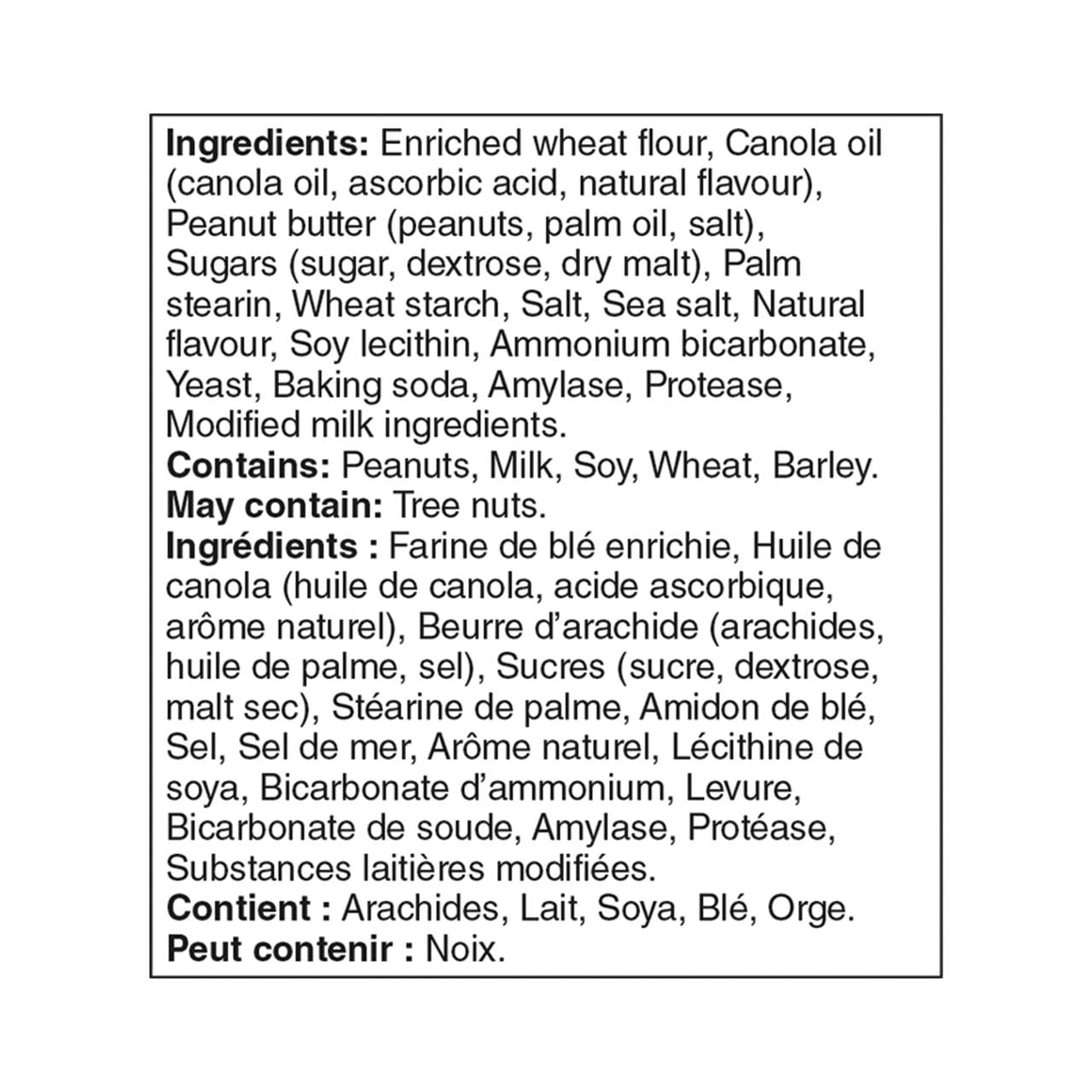Mini craquelins sandwichs beurre d’arachide Great Value