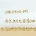 thumbnail image 3 of tredstone Simple Design Letter Rhinestone Earring Party Hiking Portable Stud Earrings Photo Shooting Ear Decor Jewellery K, 3 of 8