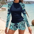 thumbnail image 2 of Women'S New Swimsuit Conservative Split Surfing Suit Swimwears Rash Guards Xl, 2 of 7
