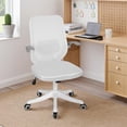 thumbnail image 2 of BestOffice Ergonomic Home Office Chair, Breathable Mesh Task Chair with Lumbar Support & Flip-Up Armrests for Conference Room Use, White, 2 of 7