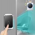 thumbnail image 1 of Dvkptbk Wireless Doorbell Doorbell Wireless Home Battery Model All Use Battery Non Plug in Wireless Doorbell One Drag No Plug In Home Essentials, 1 of 3