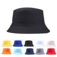 thumbnail image 1 of Bucket Hat Portable Solid Color Folding Fisherman Sun Hat Outdoor Men Women Bucket Cap, 1 of 6