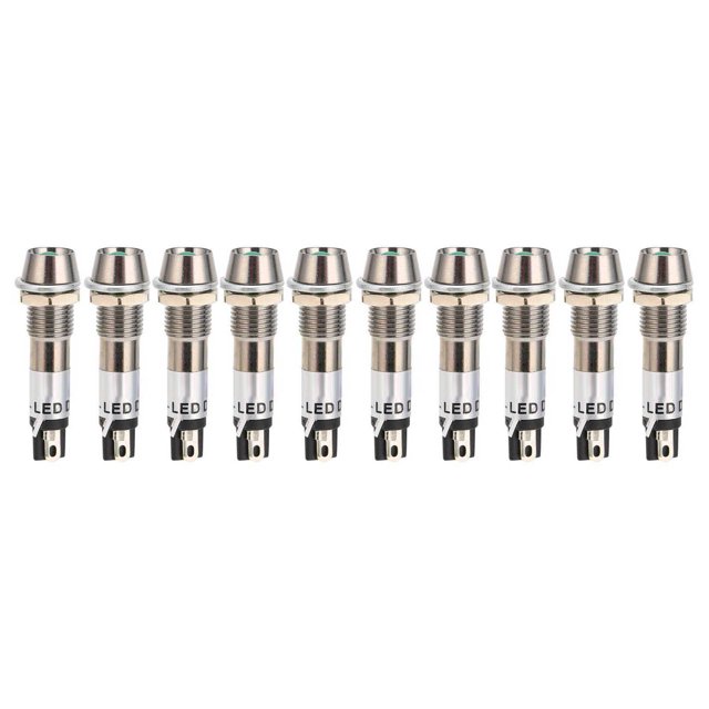 Feux de Signalisation, Voyant 24V Feux de Signalisation 8mm pour Voyant Vert