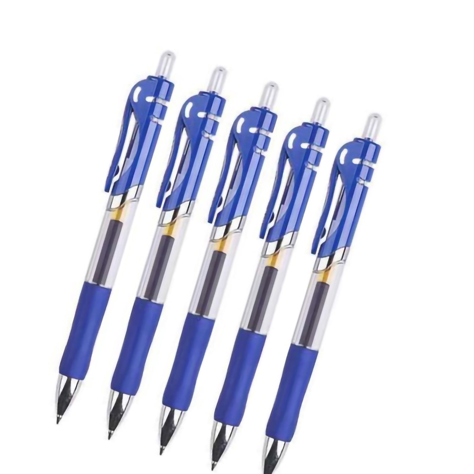 Retractable Gel Ink Retractable Gel Ink Pens Smoother Writing Comfortable Grip Large Capacity Signature Pen For  School 0.5mm Blue