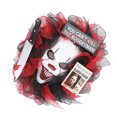 thumbnail image 4 of Door Wreath, Reusable Anti Fading Grimace  Wreath Mesh Cloth Plastic Easy To Clean 49cm Diameter  for Wall, 4 of 8