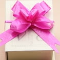 thumbnail image 2 of 200 Pieces Christmas Gift Packing Pull Bow Ribbons Present Wrapping Decoration Decor Party Supplies Easy to Assemble Fashionable Rose Red Rose, 2 of 6