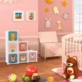 thumbnail image 3 of Costway Garde-Robe pour Enfants à 8 Cubes Commode pour Bébé Armoire de Chambre Penderie pour Vêtements avec Portes, 3 of 10