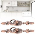 thumbnail image 4 of Pendant Handle, 2 Sets Ring Pull Round Single Hole Handles Ring Pull, Modern And Simple Shape, Easy To Install, For Wardrobes Drawer Furniture 231 Large Antique Copper, 4 of 8