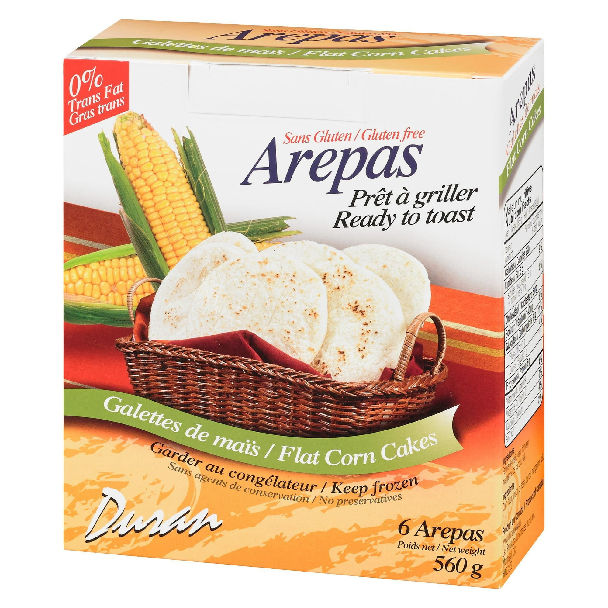 Brar's Duran Arepas Flat Corn Cake, 560 g