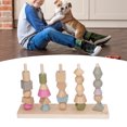 thumbnail image 4 of Shape Blocks Stacking Toy,  Matching Set Educational Wood Different Color Glazed Edges Improve Thinking Skills  For Children For Home, 4 of 8