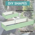 thumbnail image 2 of Easy DIY 6x3x1ft Raised Garden Bed Kit, Galvanized Steel Planter Box, Open-Bottom Design with Ground Stakes, Rust-Resistant and Easy Assembly, 2 of 10
