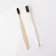 thumbnail image 2 of Flat Toothbrush Homestay Hotel Disposable Original Bbamboo Charcoal Soft Bristle Toothbrushes For Adult, 2 of 5