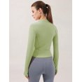thumbnail image 3 of ORUYROP Veste de Course Légère Extensible pour Femmes avec Fermeture Éclair Complète et Trous pour les Pouces, 3 of 7