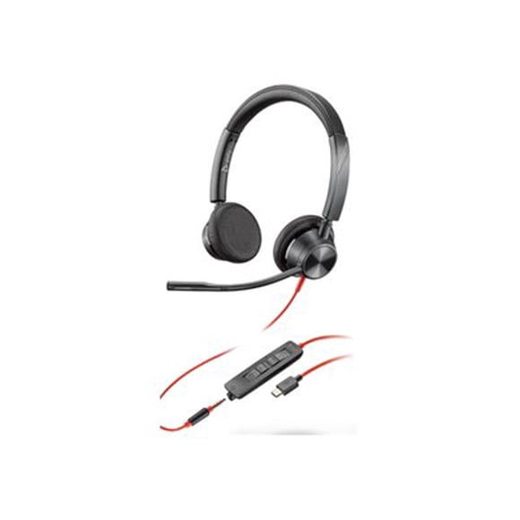 Poly Blackwire 3325 - Série 3300 - Casque - Supra-Auriculaire - Filaire - USB, Prise 3,5 mm