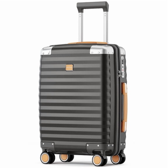 Joyway Valise de Cabine de 20 Pouces avec Protections d'Angle Métalliques, Serrure TSA, Roulettes Multidirectionnelles, Coque Rigide Légère