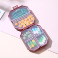 thumbnail image 3 of ‌Portable Plastic Storage VC Box with Six Spaces‌ - Mini Travel Size, Perfect for Vitamins & Medications, Lightweight & Durable Easy to Open & Close, 3 of 6