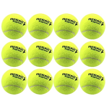 12 Pcs Balles de Tennis Élastiques Balles de Tennis d'Entraînement pour Pratique Sportive Extérieur