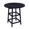 thumbnail image 1 of Capterra Casual Dessus de Table Rond de 32 Pouces avec Pattes de 40 Pouces - Onyx, 1 of 1
