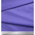 thumbnail image 2 of Soimoi Purple Cotton Cambric Fabric Flower Geometric Print Sewing Fabric Yard 42 Inch Wide, 2 of 3