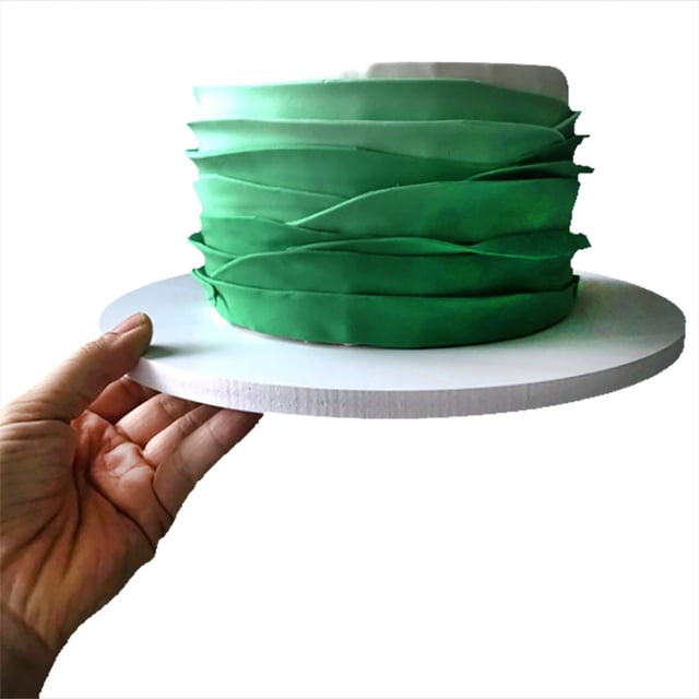 Coofit Cake Board Round Grease Proof Foam Cake Base Cake Circle for Decoration