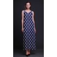 thumbnail image 2 of Bimba Robe Longue pour Femmes en Rayonne à Blocs Imprimés Chic Bohème d'Été Maxi de Plage - X-Grand, 2 of 5