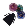 thumbnail image 1 of 3 Pcs dés Astrologiques en Acrylique dés de Constellation dés de Jeu de Rôle dés pour Cadeaux Style C, 1 of 9