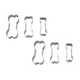 thumbnail image 1 of Oleegame 2PC Cookie Mold Dog Bone Cookie Cutter Set Stainless 3 Silver, 1 of 4