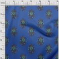 thumbnail image 2 of oneOone Silk Tabby Fabric Leaves & Floral Block Fabric Prints By Yard 42 Inch Wide, 2 of 4