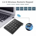 thumbnail image 3 of Wireless Number Pads  Numeric Keypad Numpad 18 Keys Portable 2.4 GHz Financial Accounting Number Keyboard Extensions 10 Key for Laptop  PC  Desktop  Surface Pro  Notebook, 3 of 8
