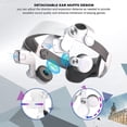 thumbnail image 2 of Oculus/Meta Quest 2 Compatible Design Halo Headband, Oculus Quest 2 Compatible Adjustable Headband and Ear Muffs Accessory, Enhances Support and Game Immersion, Reduces Stress on VR Headset, 2 of 5