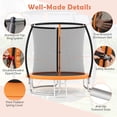 thumbnail image 4 of Gymax 8FT Outdoor Trampoline Heavy-Duty Recreational Trampoline w/Safety Enclosure Net, 4 of 10