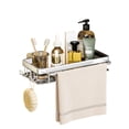 thumbnail image 2 of LSLJS Shower Caddy Shelf Organizer Rack, Bathroom Shelf Organizer Shower Caddy Kitchen Spice Rack Wall Mounted No Drilling,Rustproof Storage Organizer with Hooks, Storage Rack, 2 of 8