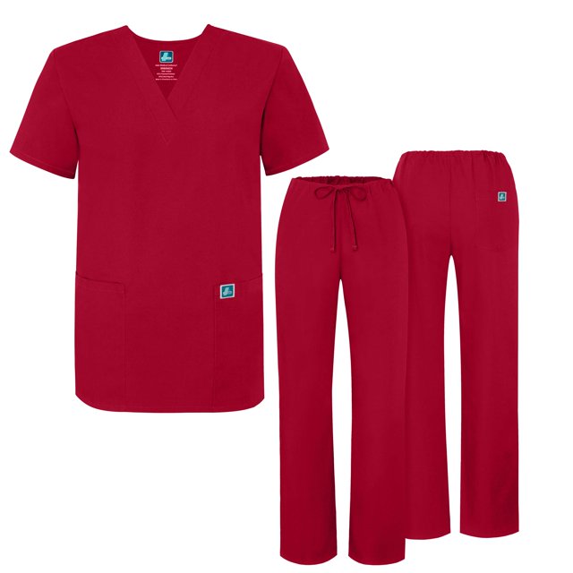 Adar Mens Medical Scrubs Set Medical Uniforms - Roomy Fit (30 Colors)