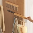 thumbnail image 1 of Meitianfacai Hanger Hook Clothes Rack Home Use Pull Out Wardrobe Drying Rack Underwear Storage Rack Telescopic Hanging Racks 8 Hooks, 1 of 7