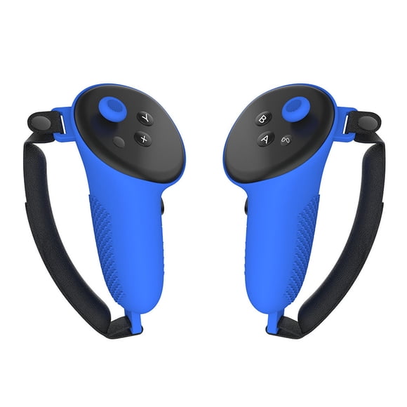 Redempat 2pcs Silica Gel Non-slip Silicone Controller Protective Case For VR Touch Controller Adjustable Blue