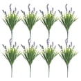 thumbnail image 1 of 8PC Artificial Peppermint Flowers With Realistic Green Plant And Pointed Leaf Grass, 1 of 2