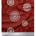 thumbnail image 1 of Soimoi Cotton Duck Fabric Mandala Ethnic Decor Fabric Printed Yard 56 Inch Wide, 1 of 3