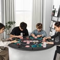 thumbnail image 2 of Costway Table de Poker Pliable de 48 Pouces pour 6 Joueurs avec Sac de Transport, Porte-Gobelets, Rails Rembourrés, 2 of 10