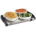 thumbnail image 3 of Proctor Silex Serveur buffet et plaque chauffante triple avec 3 bacs en acier inoxydable, 2,5 pte chacun, 300 W, 34300RG, 3 of 5